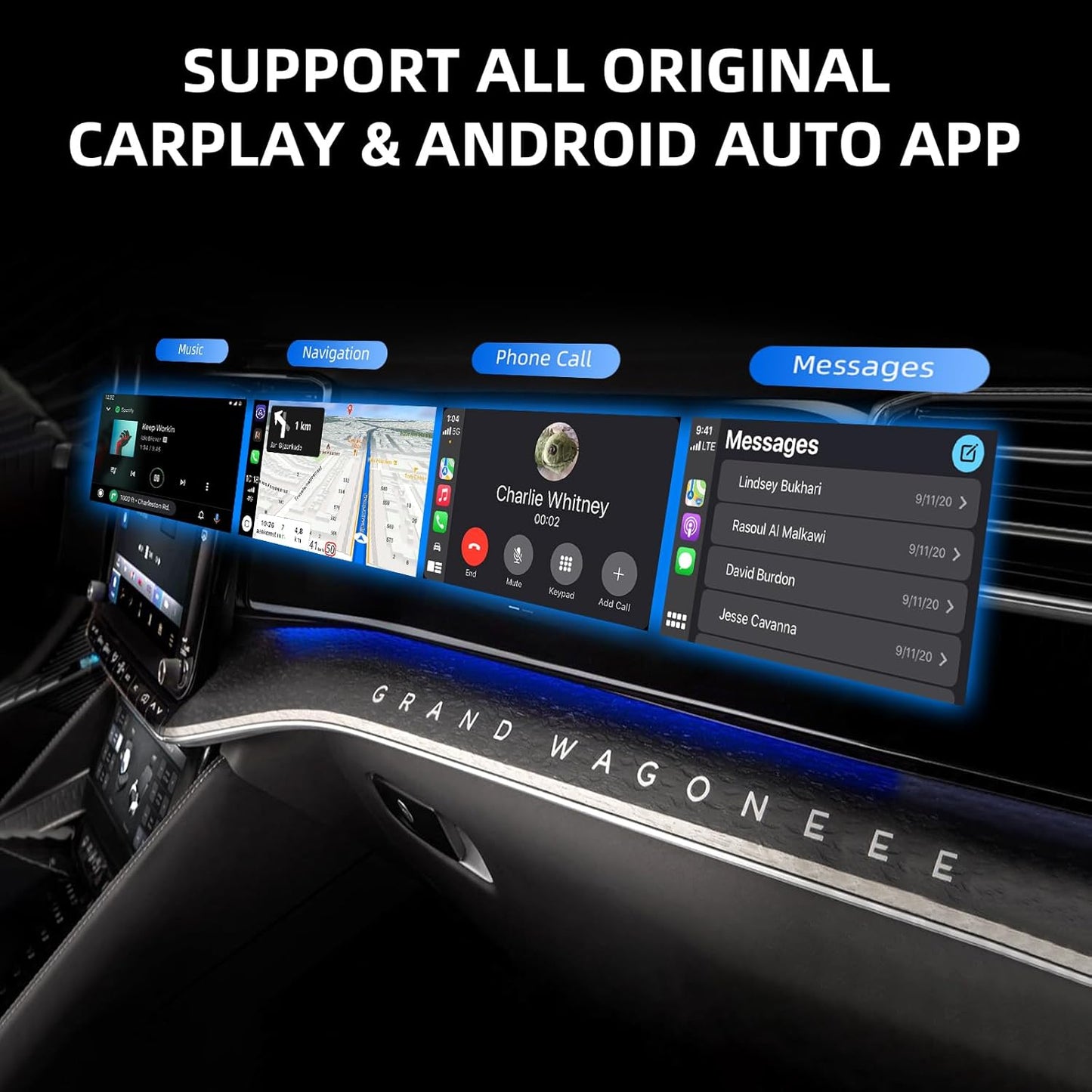 2-in-1 Wired to Wireless CarPlay Adapter